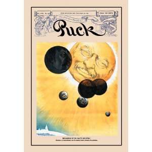  Puck Magazine Speaking of Todays Eclipse 16X24 