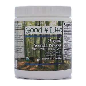  Organic Acerola Powder (with organic orange flavors) 15.5 