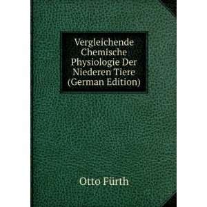 Vergleichende Chemische Physiologie Der Niederen Tiere (German Edition 