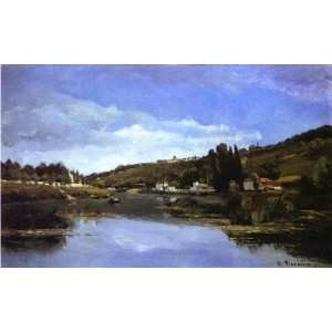   Camille Pissarro   32 x 20 inches   Chennevieres au bord de la Marne