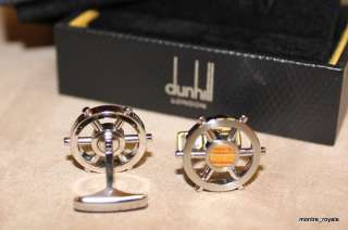 275 Dunhill Helm Wheel Cufflinks NEW JHL0212K  