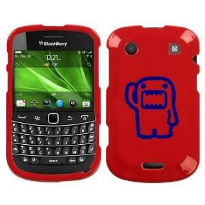  BLACKBERRY BOLD 9930 BLUE DOMO SALUTE ON RED HARD CASE 