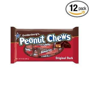 Peanut Chews Original Candy, 8 Ounce Bags (Pack of 12)  