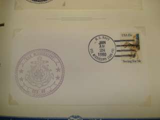 USS MISSISSIPPI CGN 40 USN US NAVY naval 1980 cover   