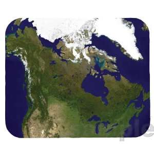  Canada Satellite Map Mouse Pad 