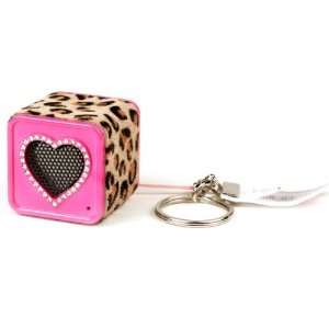  Chicbuds Chicboom Speakers Pink Leopard Keychain Speaker 