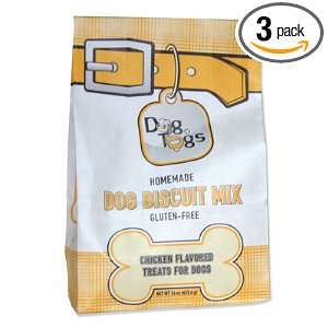 Dog n Tog Chicken Dog Biscuit Mix, 16 Ounce (Pack of 3)  