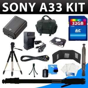  Sony SLT A33 Alpha 33 Digital Camera Accessory Kit 