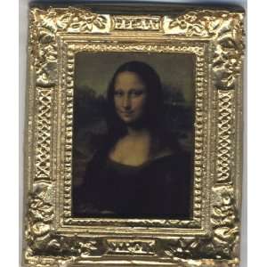  Miniature Framed Print of The Mona Lisa Toys & Games