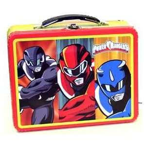  POWER RANGERS RED EMBOSSED TIN LUNCH BOX
