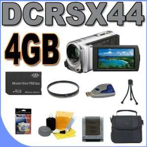  Sony DCR SX44 Flash Memory Handycam Camcorder (Silver 