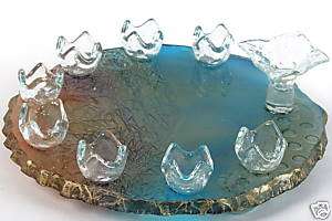 Artisan Glass Hanukkah Menorah,Chanukah Gift Israel  