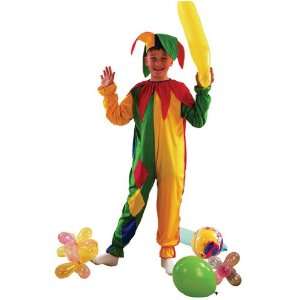   Pams Childrens Colourful Jester Costume   Small Size Toys & Games