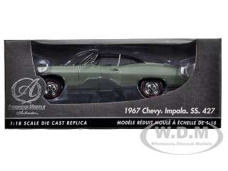   car of 1967 Chevrolet Impala SS 427 Green Chase Car die cast car by