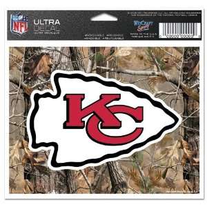 Kansas City Chiefs Window Cling   Camoflage  Sports 