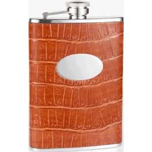  New   Chouette Brown Synthetic Leather 8oz Flask   VF2005 