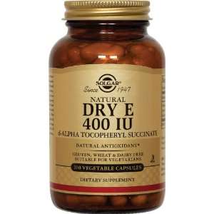 Solgar   Vitamin E Dry, 400 IU, 100 veggie caps