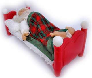 24 VINTAGE ANIMATED SLEEPING Bed SNOORING SITTING TALKING Christmas 