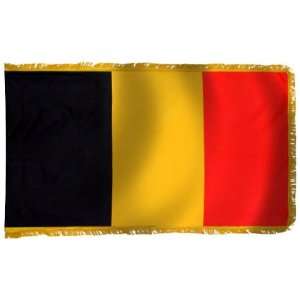  Belgium Flag 3X5 Foot Nylon PH and FR Patio, Lawn 