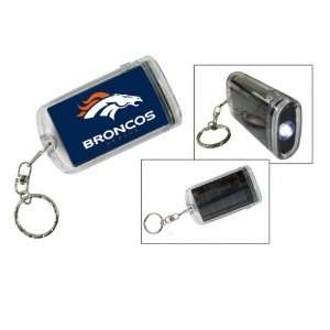  Denver Broncos Solar Flashlight Keychain Sports 