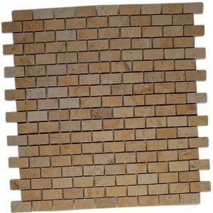   Gold 1/2X1 Tile Classic Brick 1/4Sheet Sample