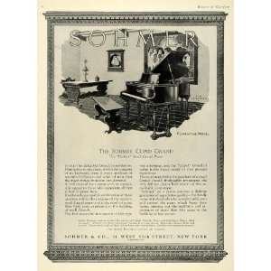  1924 Ad Sohmer Cupid Grand Florentine Piano Instrument 