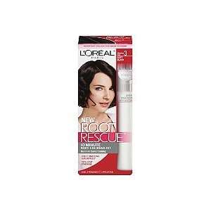  LOreal Root Rescue Soft Black #3 (Quantity of 4) Beauty