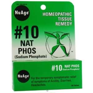  Nu Age #10 Sodium Phosphate Homeopathic Tissue Remedy 125 