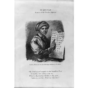  Sequoyah,c1770 1776,inventor of Cherokee alphabet