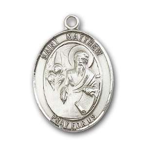  Sterling Silver St. Matthew the Apostle Medal Jewelry