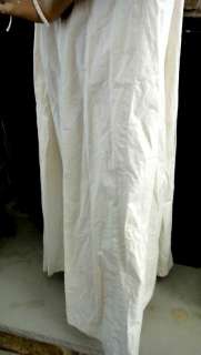 antique WOMENS DRESS COAT night robe LACE TRIM ★  