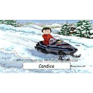  Snowmobiling Personalized Cartoon Mouse Pad Everything 