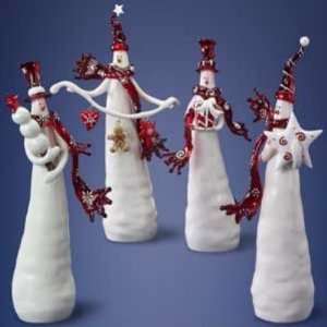  10 Chilly Snowman Figurines, Set of 4 Case Pack 4 