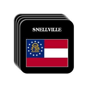  US State Flag   SNELLVILLE, Georgia (GA) Set of 4 Mini 