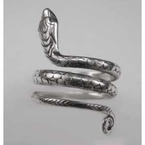  A Adjustable Sterling Silver Snake Ring Made in America Jewelry