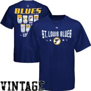  NHL Majestic St. Louis Blues Hockey Tickets Legacy T Shirt 