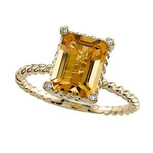  Genuine Citrine Ring by Effy Collection® in 14 kt Yellow 