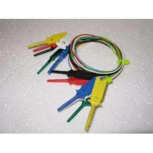 6pcs 6 Color Mini Smd Ic Test Hook Clip Grabber Jumper 