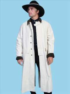 Wahmaker Old Western Cowboy Canvas Full Length Duster Coat Small 
