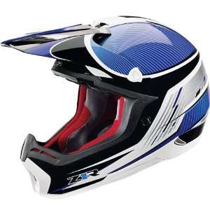   Nemesis Off Road Motocross MX Helmet Grid Black/Blue 2X Automotive