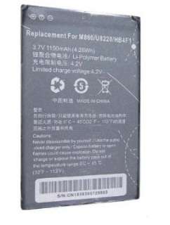 NEW HB4F1 Battery For AT&T Impulse 4G Huawei U8800 IDEOS X5  