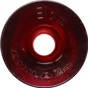   Road Rider 75mm 73a Cleer Red Wheels (Set Of 4)