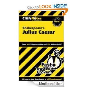 CliffsNotes on Shakespeares Julius Caesar (Cliffsnotes Literature 