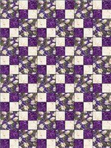   Floral Fabric Pre cut Quilt Block Kit Simple Pleasures Beeves  