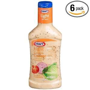 Kraft Light Golden Caesar Reduced Fat Dressing, 16 Ounce Bottles (Pack 