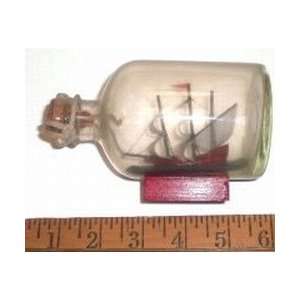  3 Mast Sailing Ship In A Glass Bottle Toys & Games