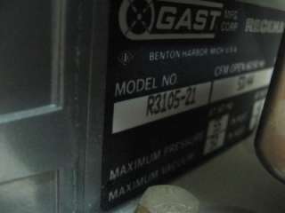 EMERSON PUMP & GAST REGENAIR BLOWER & MAGNATRON VALVE  