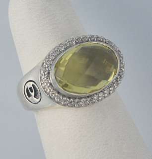 David Yurman Medium Oval Ring Lemon Citrine Ring