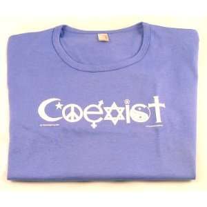  Coexist Ladies T shirt   Large Violet 