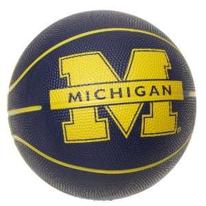    Wilson NCAA Mini Size Rubber Basketball Michigan